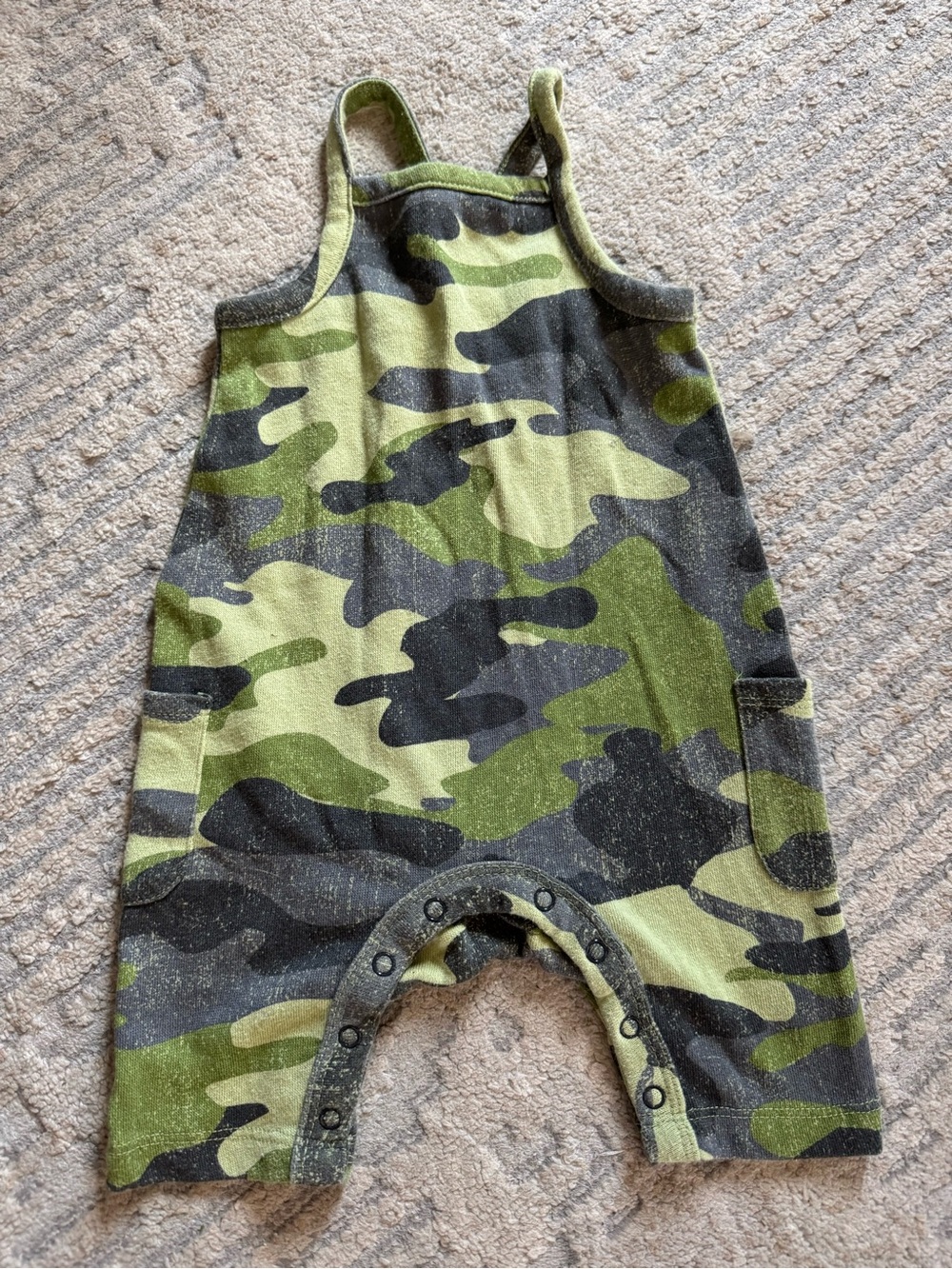 Grayson Mini Camo Baby Romper Overalls 3mo